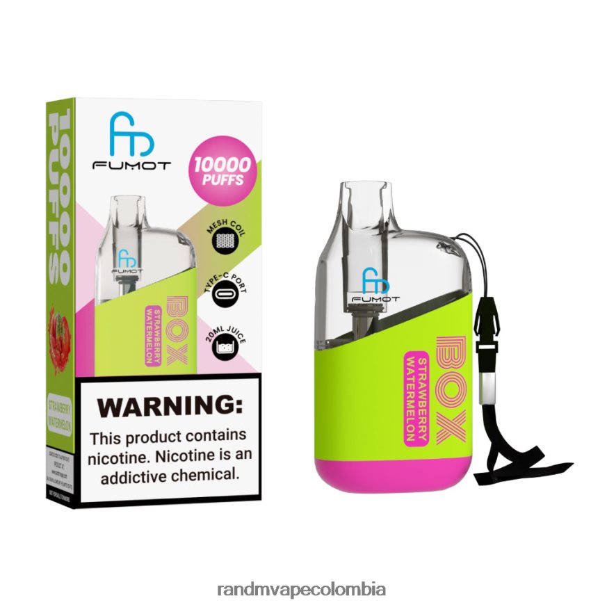 RandM Disposable Vape Puffs - Fumot Original RandM Tornado Box Dispositivo vapeador con control de flujo de aire 10000 1 ud. limonada rosa PRN4D496