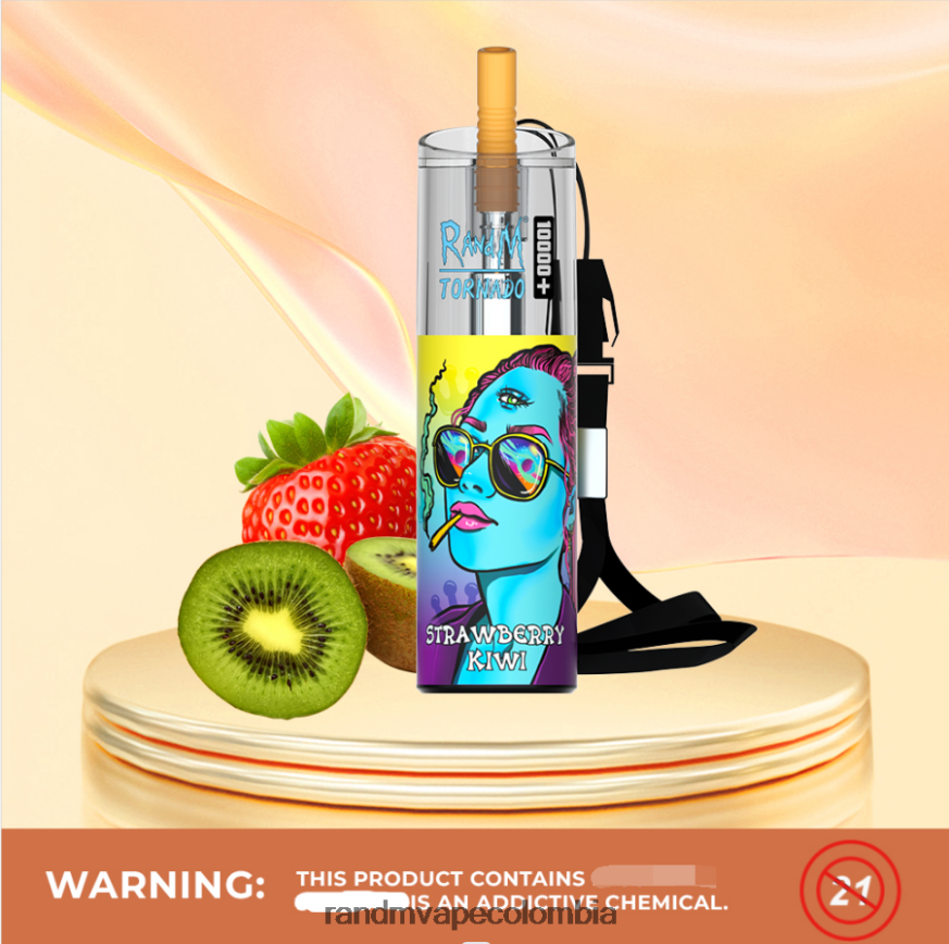 RandM Disposable Vape Puffs - RandM Tornado Dispositivo vapeador con control de flujo de aire 10000 plus 1 ud. hielo de uva PRN4D476