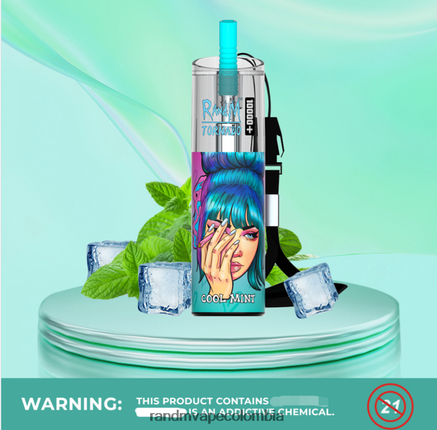 RandM Disposable Vape Puffs - RandM Tornado Dispositivo vapeador con control de flujo de aire 10000 plus 1 ud. hielo de uva PRN4D476