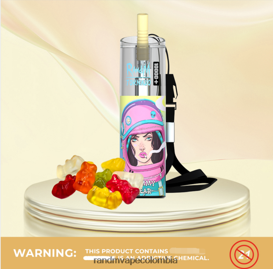 RandM Disposable Vape Puffs - RandM Tornado Dispositivo vapeador con control de flujo de aire 10000 plus 1 ud. hielo de uva PRN4D476