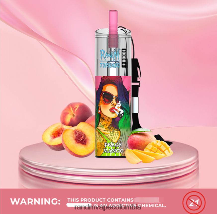 RandM Disposable Vape Puffs - RandM Tornado Dispositivo vapeador con control de flujo de aire 10000 plus 1 ud. hielo de uva PRN4D476