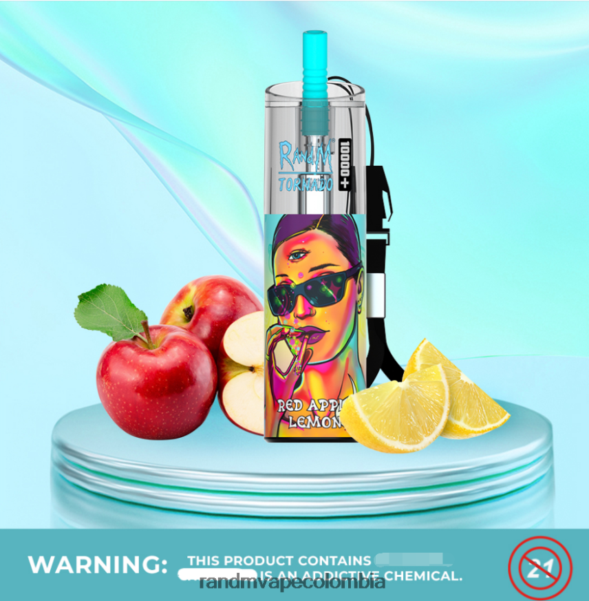RandM Vape Bogotá - RandM Tornado Dispositivo vapeador con control de flujo de aire 10000 plus 1 ud. menta fresca PRN4D472