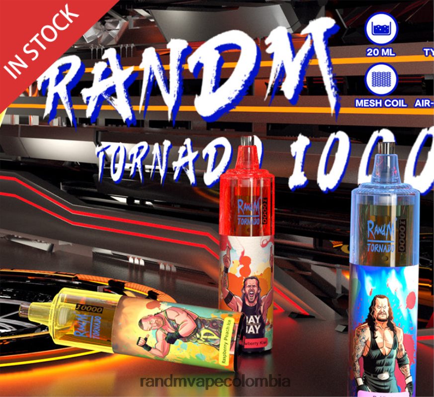 RandM Disposable Vape Puffs - RandM Tornado Dispositivo vapeador con control de flujo de aire 10000 1 ud. caramelo arcoiris PRN4D4116