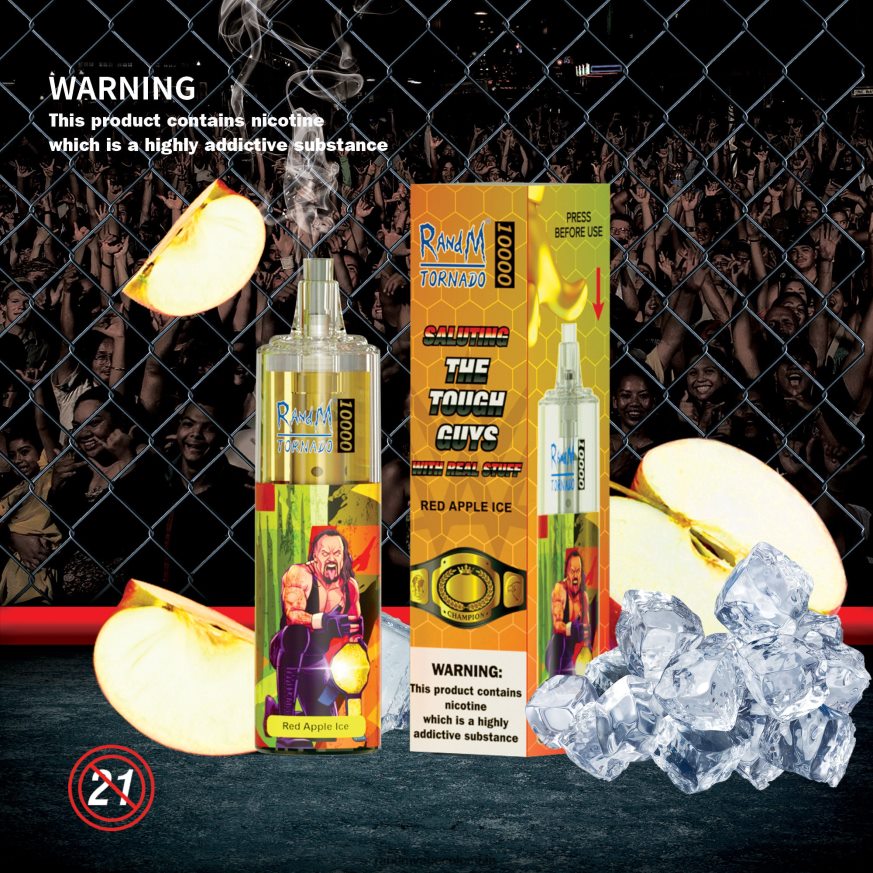 RandM Disposable Vape Puffs - RandM Tornado Dispositivo vapeador con control de flujo de aire 10000 1 ud. caramelo arcoiris PRN4D4116