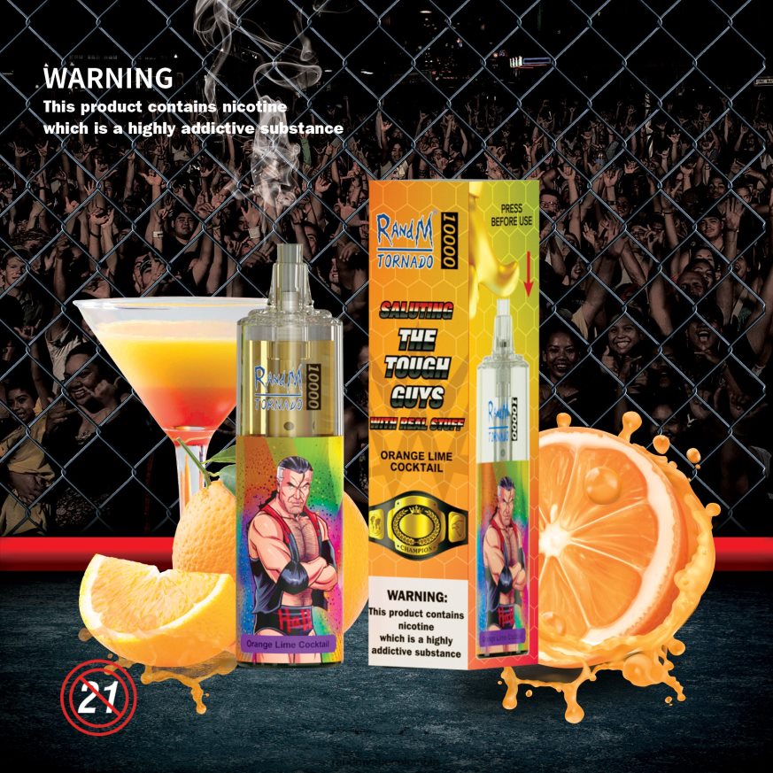 RandM Disposable Vape Puffs - RandM Tornado Dispositivo vapeador con control de flujo de aire 10000 1 ud. caramelo arcoiris PRN4D4116