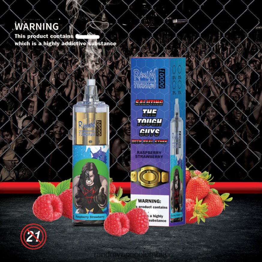 RandM Disposable Vape Puffs - RandM Tornado Dispositivo vapeador con control de flujo de aire 10000 1 ud. gota de goma PRN4D4106