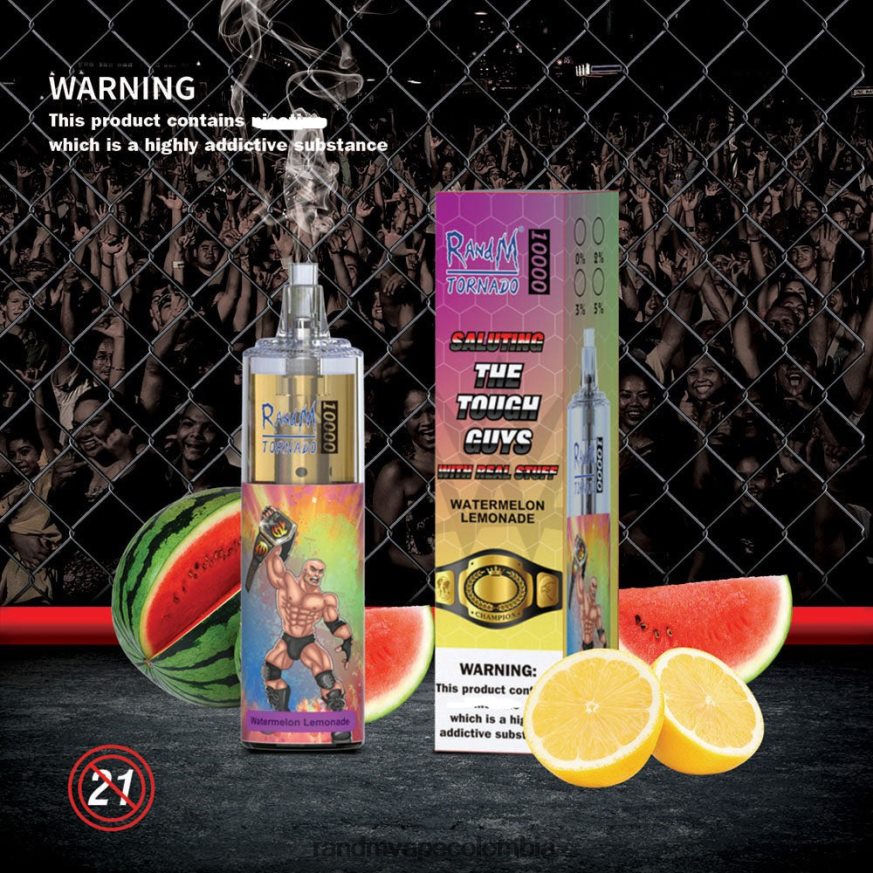 RandM Tornado - RandM Tornado Dispositivo vapeador con control de flujo de aire 10000 1 ud. mango maracuyá PRN4D4117