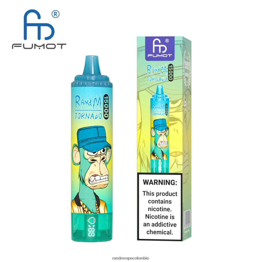 RandM Disposable Vape Puffs - Fumot RandM Tornado Dispositivo vape 15000 con batería y pantalla ejuice versión 1 vimto PRN4D426