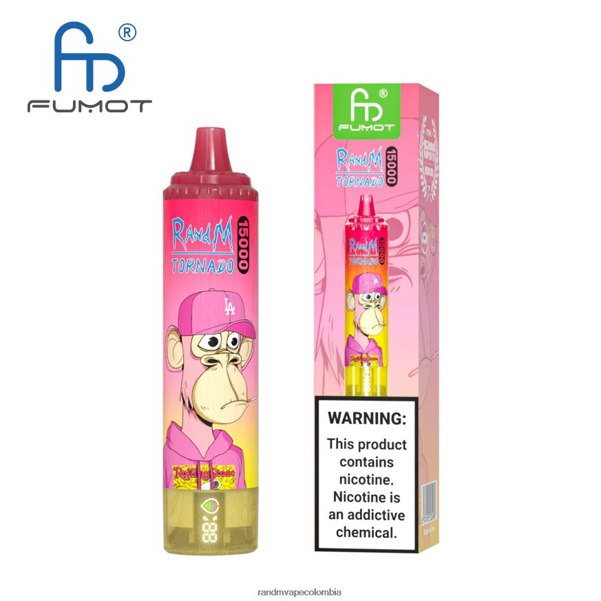 RandM Disposable Vape Puffs - Fumot RandM Tornado Dispositivo vape 15000 con batería y pantalla ejuice versión 1 vimto PRN4D426