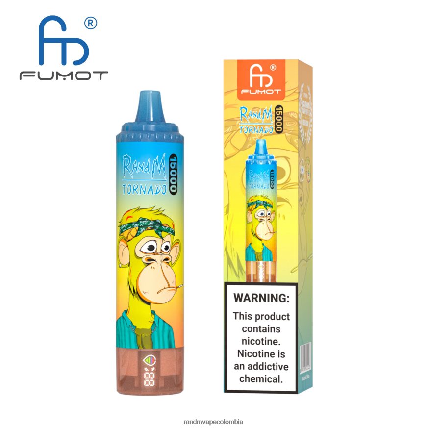 RandM Disposable Vape Puffs - Fumot RandM Tornado Dispositivo vape 15000 con batería y pantalla ejuice versión 1 vimto PRN4D426