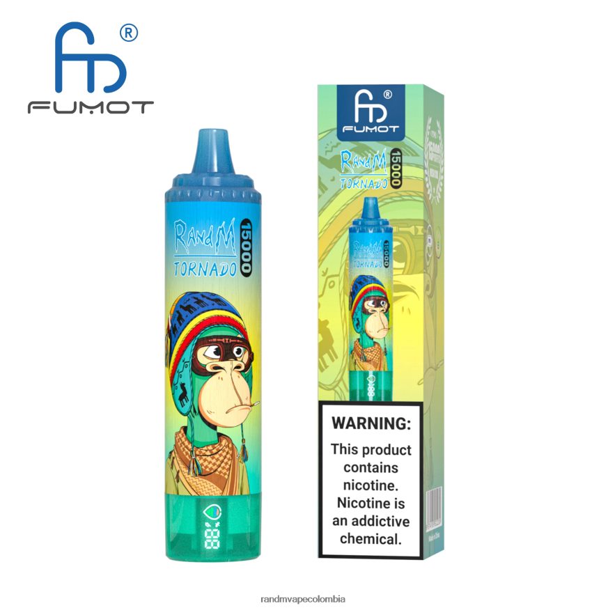 RandM Disposable Vape Puffs - Fumot RandM Tornado Dispositivo vape 15000 con batería y pantalla ejuice versión 1 vimto PRN4D426
