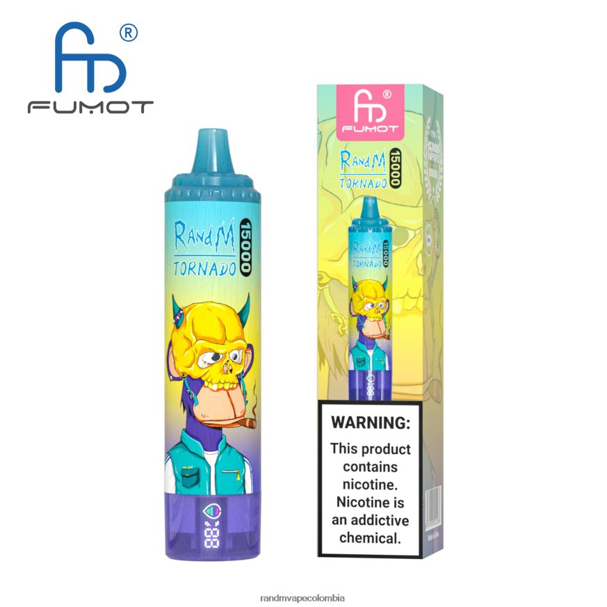 RandM Disposable Vape Puffs - Fumot RandM Tornado Dispositivo vape 15000 con batería y pantalla ejuice versión 1 vimto PRN4D426