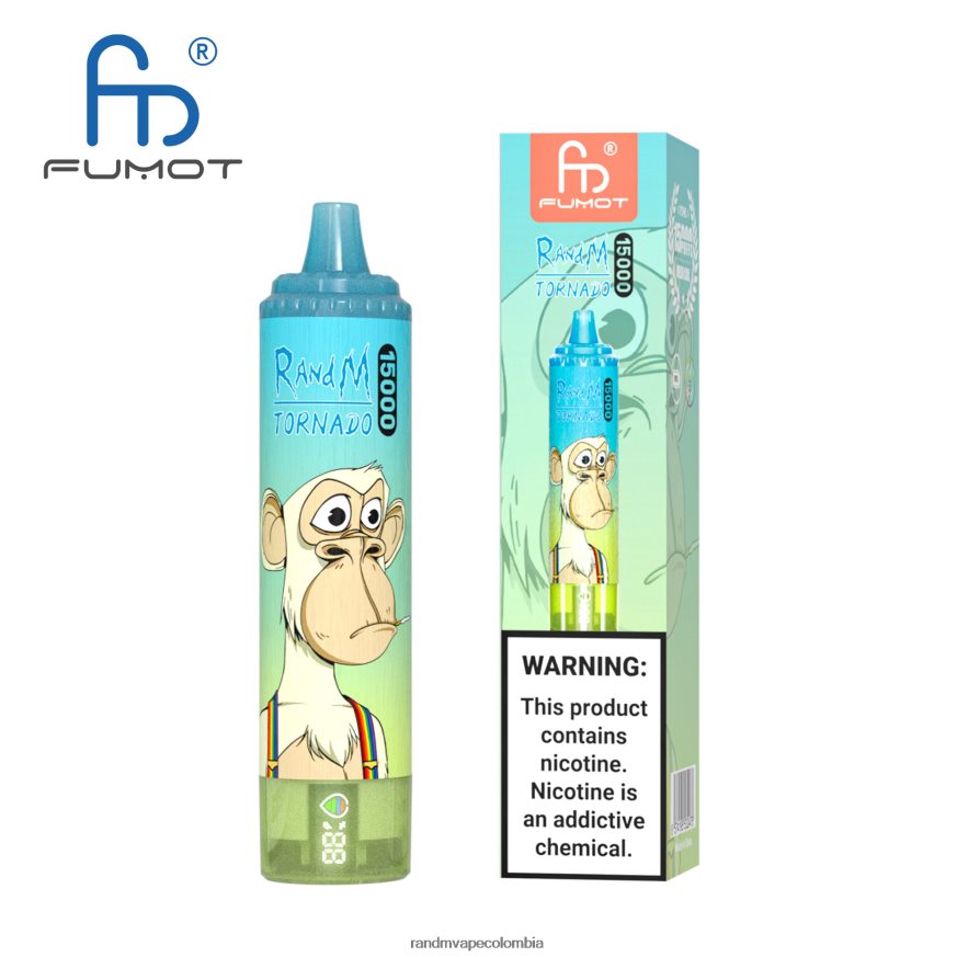RandM Disposable Vape Puffs - Fumot RandM Tornado Dispositivo vape 15000 con batería y pantalla ejuice versión 1 vimto PRN4D426