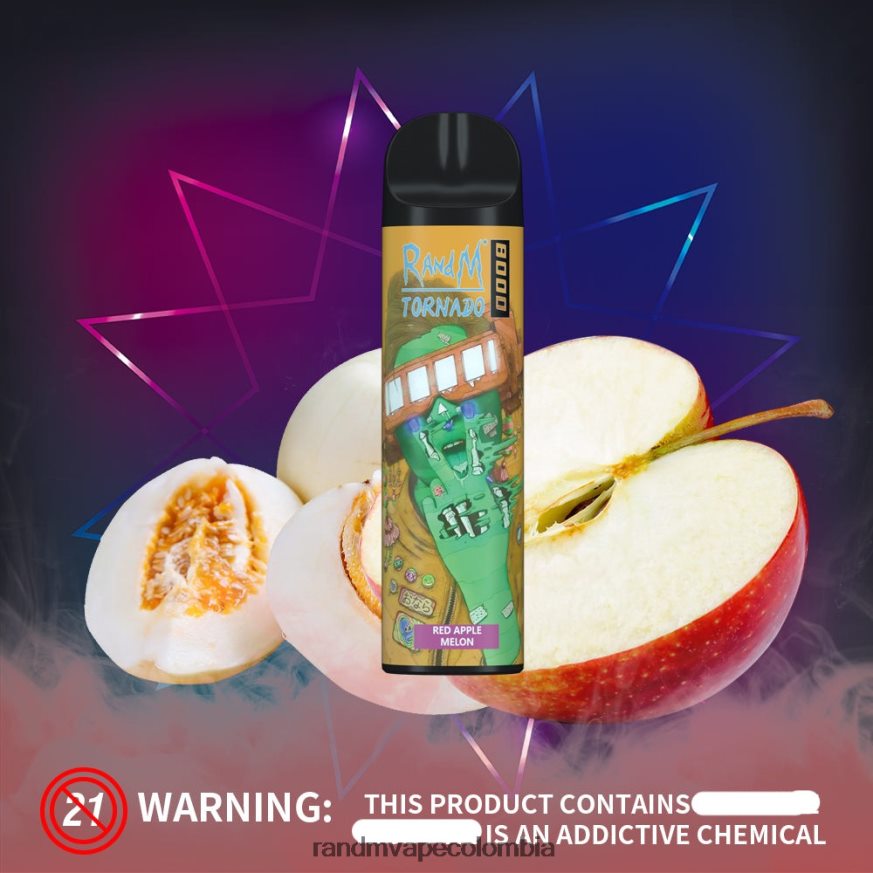 RandM Tornado Colombia - RandM Tornado Dispositivo vapeador con control de flujo de aire 8000 1 ud. naranja uva PRN4D4243