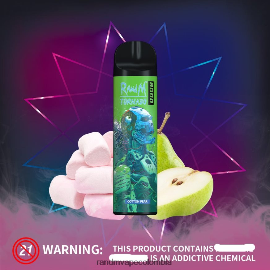 RandM Tornado - RandM Tornado Dispositivo vapeador con control de flujo de aire 8000 1 ud. hielo de plátano PRN4D4247