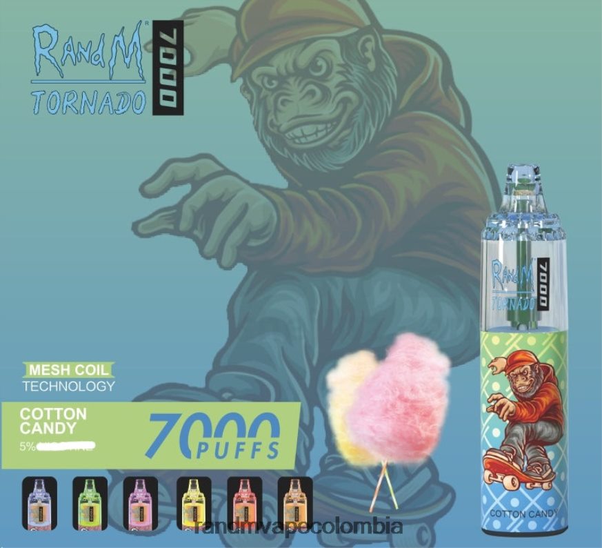 RandM Tornado Sale - RandM Tornado Dispositivo vapeador con control de flujo de aire 7000 1 ud. menta fresca PRN4D4164