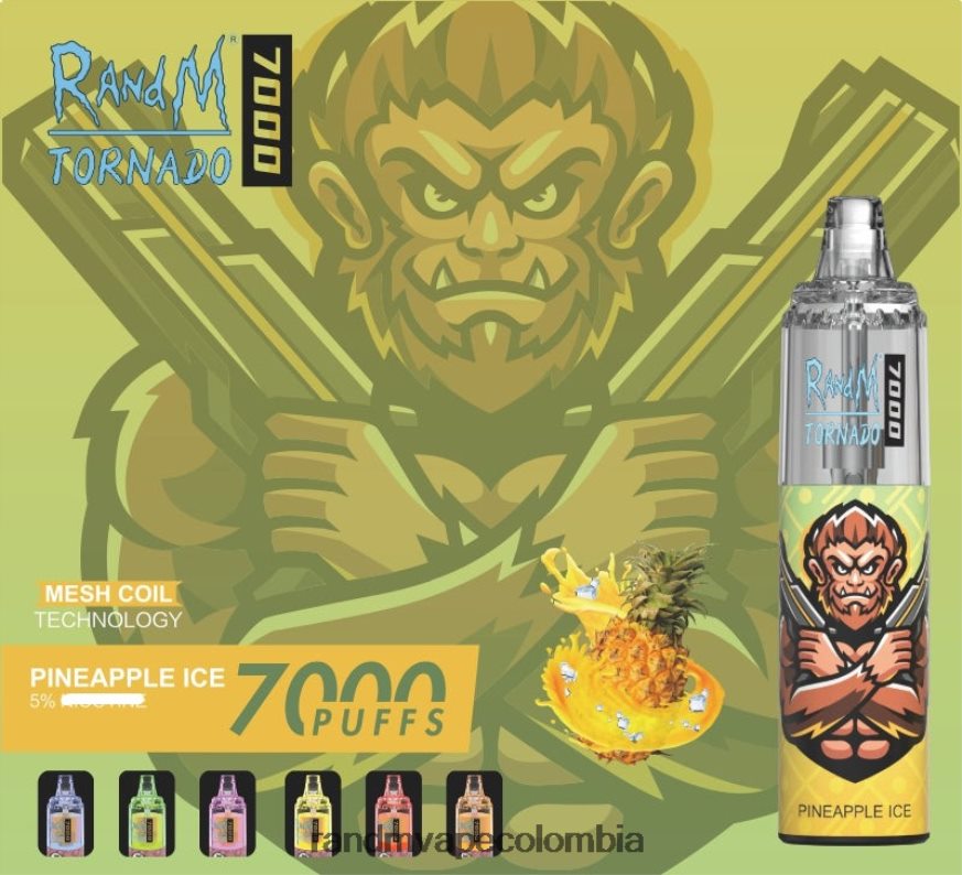 RandM Tornado Sale - RandM Tornado Dispositivo vapeador con control de flujo de aire 7000 1 ud. menta fresca PRN4D4164