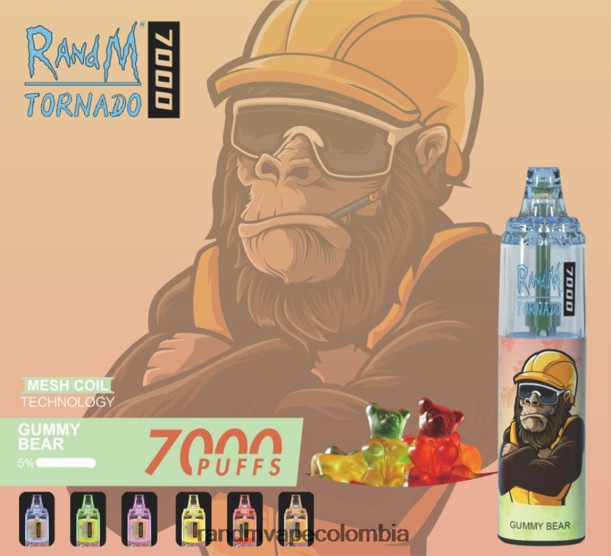 RandM Vape Sale - RandM Tornado Dispositivo vapeador con control de flujo de aire 7000 1 ud. hielo exuberante PRN4D4165