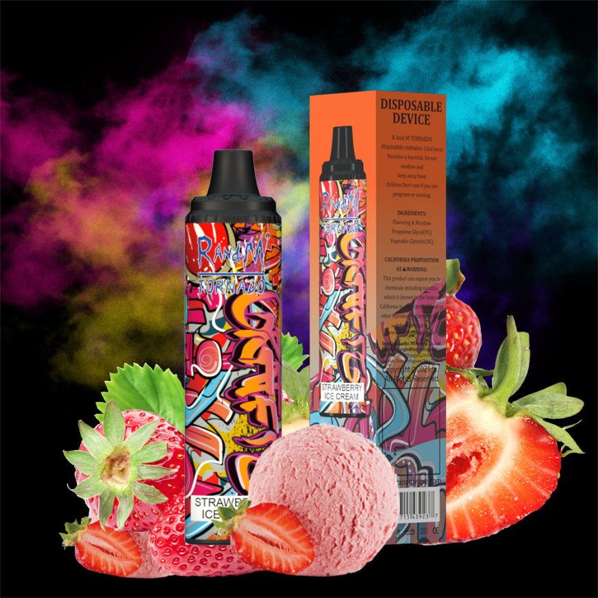 RandM Disposable Vape Puffs - RandM Tornado Dispositivo vape pod con control de flujo de aire 6000 1 pieza algodón de azúcar PRN4D4296