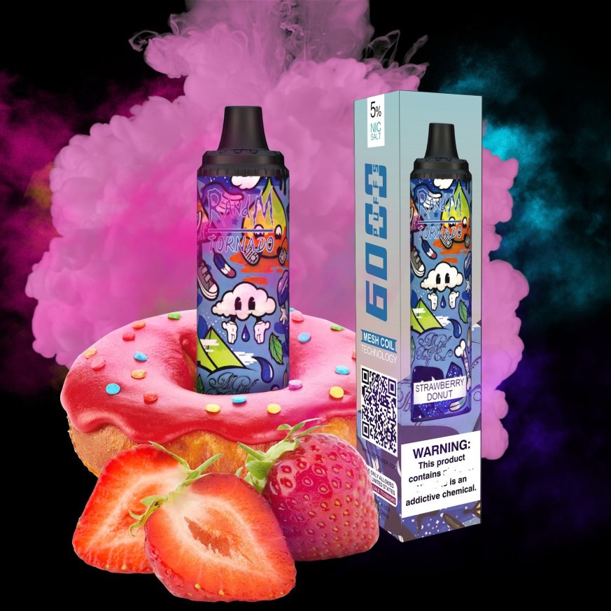 RandM Disposable Vape Puffs - RandM Tornado Dispositivo vape pod con control de flujo de aire 6000 1 pieza algodón de azúcar PRN4D4296