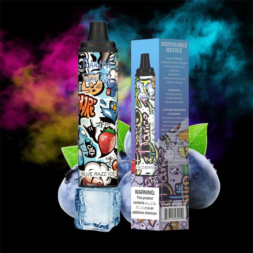 RandM Disposable Vape Puffs - RandM Tornado Dispositivo vape pod con control de flujo de aire 6000 1 pieza algodón de azúcar PRN4D4296