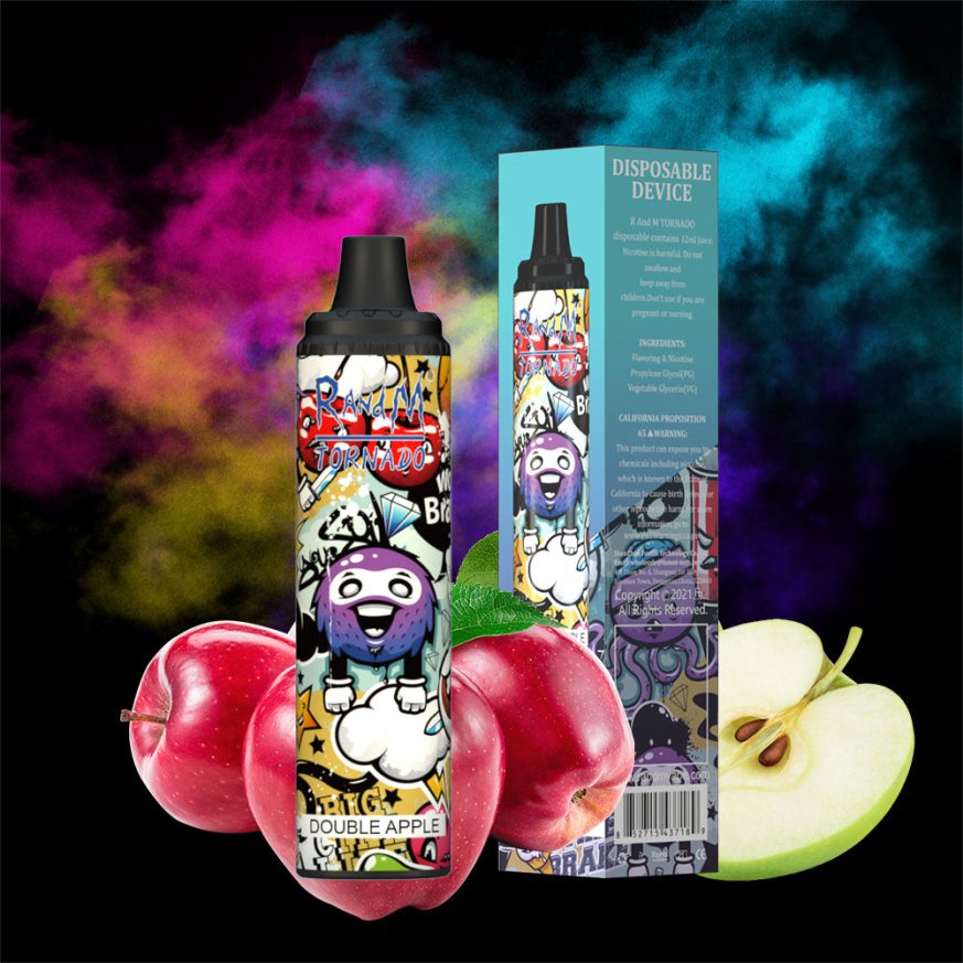 RandM Disposable Vape Puffs - RandM Tornado Dispositivo vape pod con control de flujo de aire 6000 1 pieza algodón de azúcar PRN4D4296