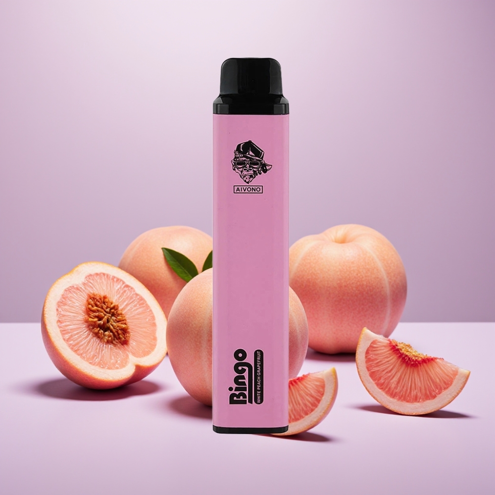 Aivono AIM BINGO 4000 Puffs Vape Desechable Melocotón Blanco Pomelo 10mL 1000mAh Recargable
