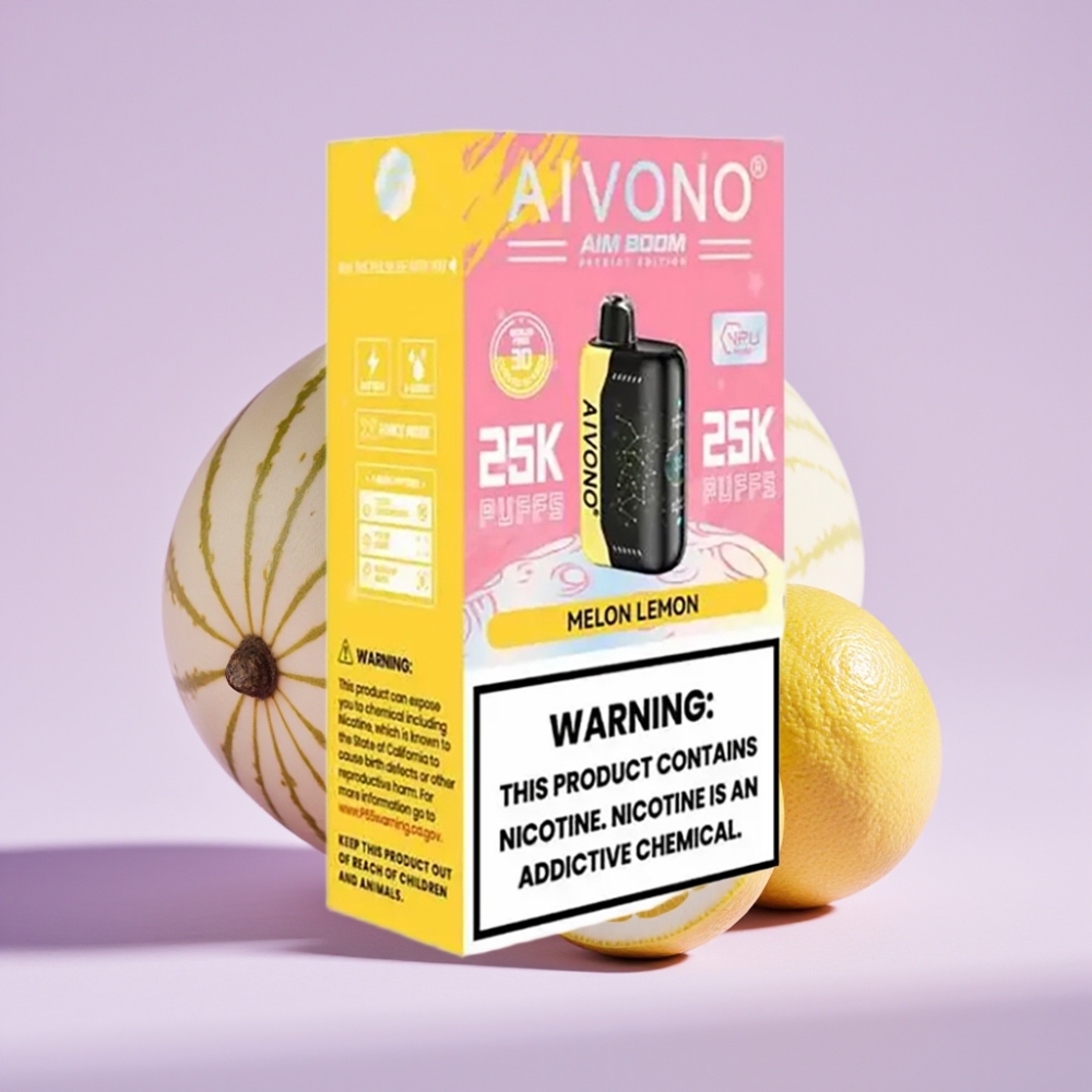 Aivono AIM BOOM 25000 Puffs Desechable Sabor Melón Limón 28ml Tipo-C 650mAh