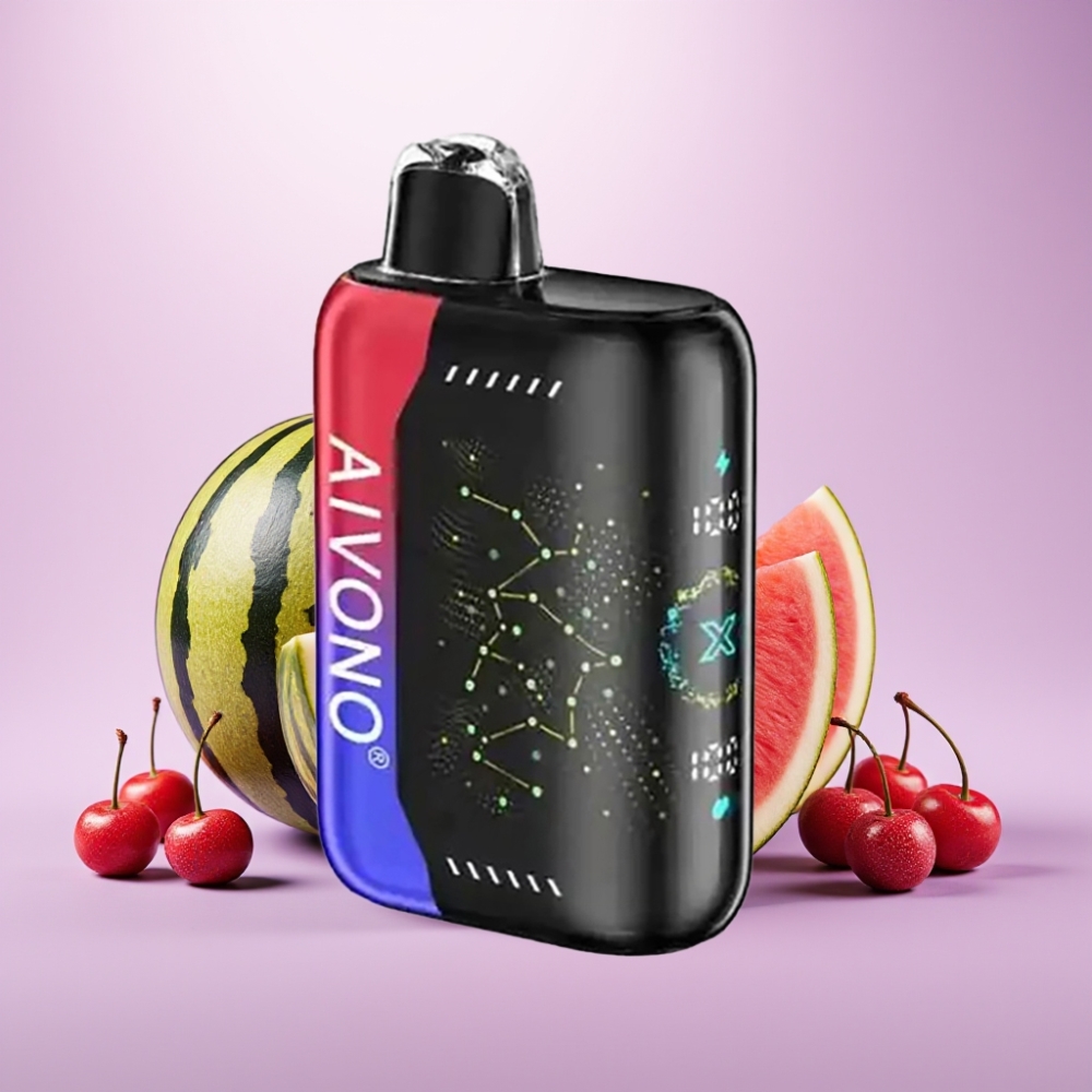 Aivono AIM BOOM 25000 Puffs Desechable Sandía Cereza Helada – 28ml, Tipo-C, 650mAh