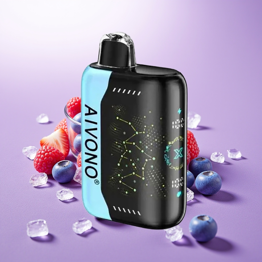 Aivono AIM BOOM 25000 Puffs Vape Desechable Blue Razz Ice 28ml 5% Nicotina Tipo-C