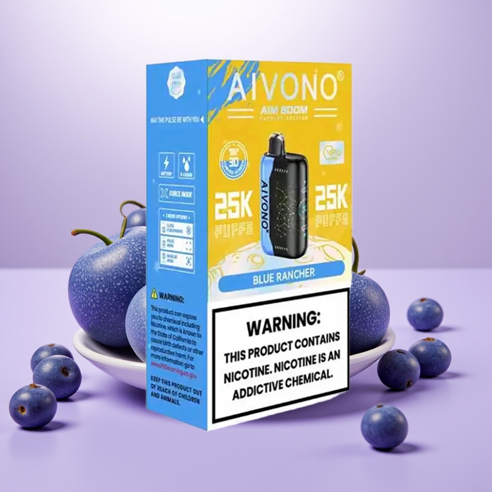 Aivono AIM BOOM 25000 Puffs Vape Desechable Caramelo Azul 28ml 650mAh Tipo-C