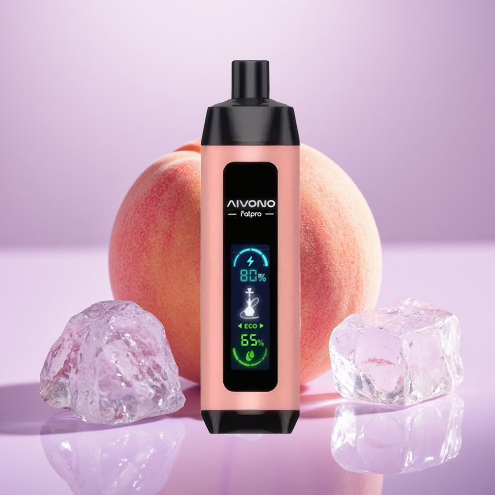Aivono AIM FATPRO 22000 Puffs Vape Desechable Melocotón Helado 28ml 5% Nicotina 600mAh