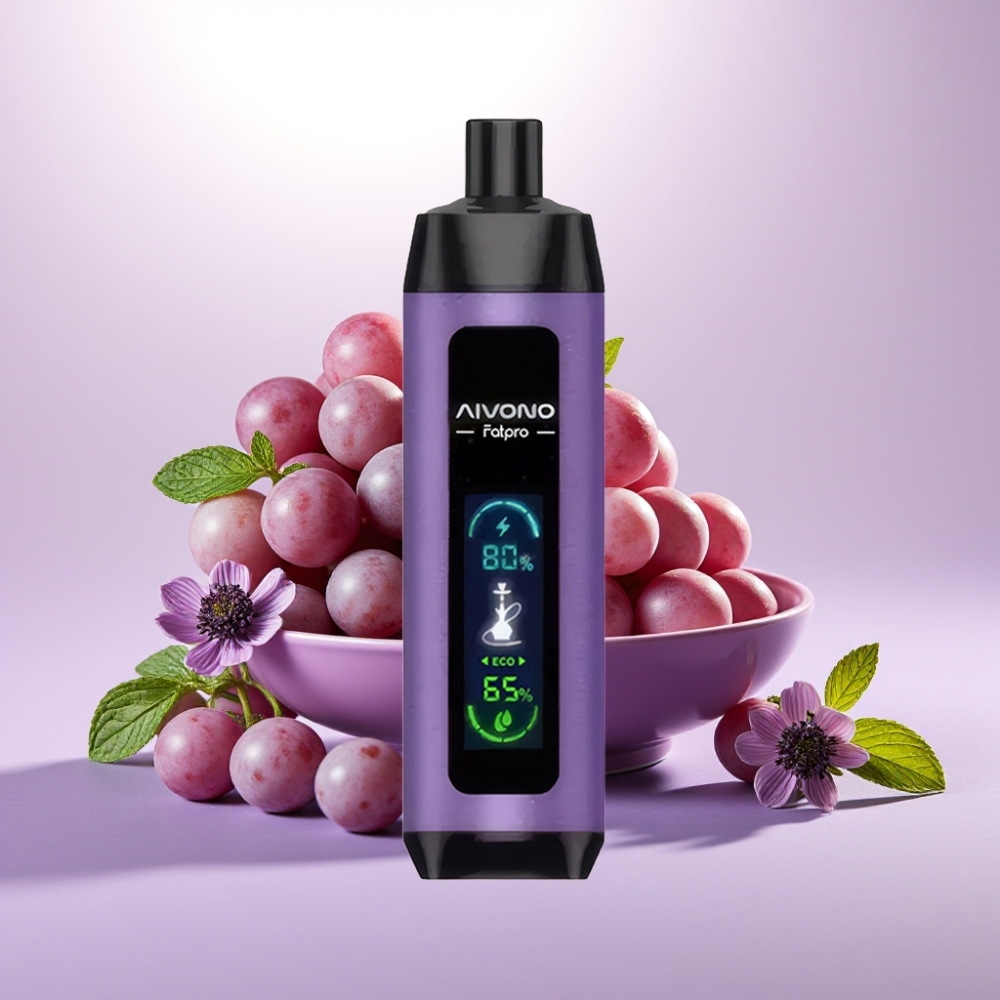 Aivono AIM FATPRO 22000 Puffs Vape Desechable Uva Menta 28ml Recargable 600mAh