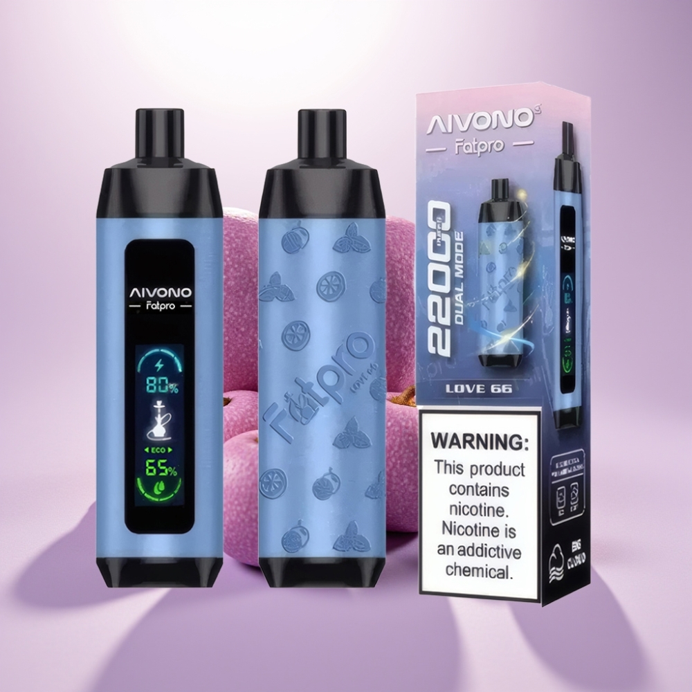 Aivono Aim Fatpro 22000 Puffs Disposable Vape Amor 66 con 28ml E-líquido y 0.6 ohm Mesh Coil