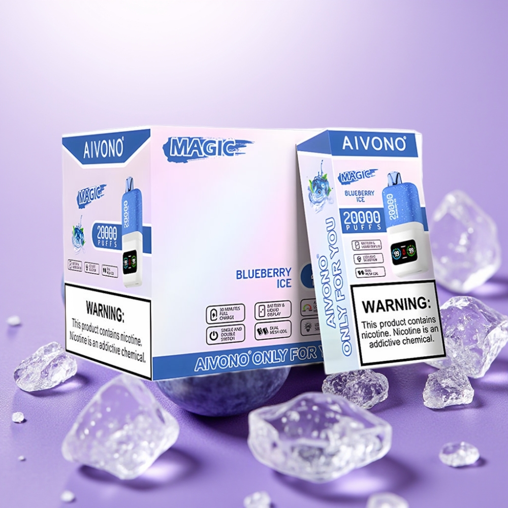 Aivono AIM MAGIC 20000 Puffs Desechable Sabor Helado de Arándano, 26ml, Tipo-C Recargable