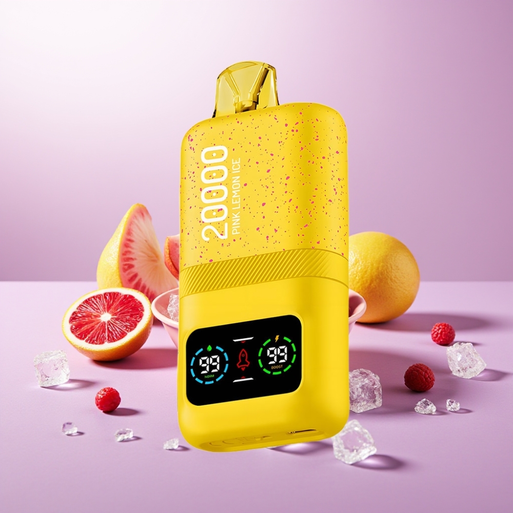 Aivono AIM MAGIC 20000 Puffs Vape Disposable Limón Rosa Helado – 26ml, Tipo-C, LCD