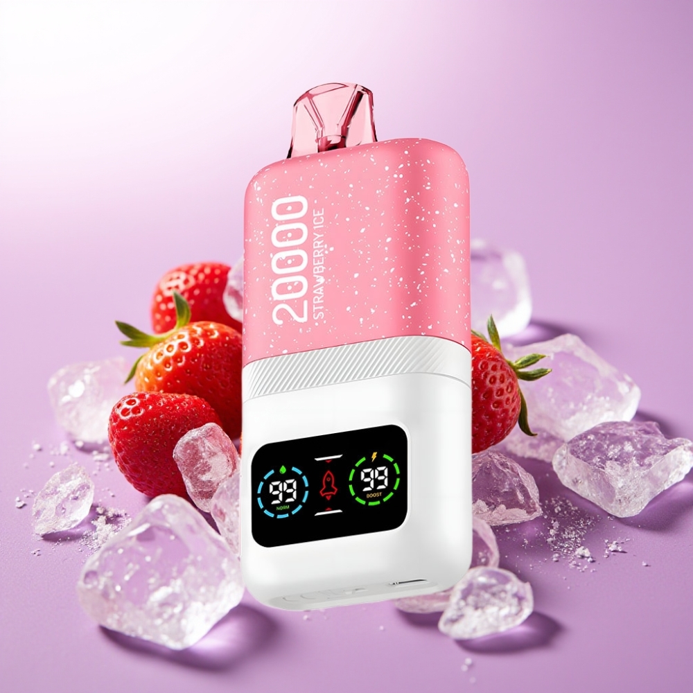 Aivono AIM MAGIC 20.000 Puffs Sabor Fresa Helada – Recargable Tipo-C, Pantalla LCD, 26ml