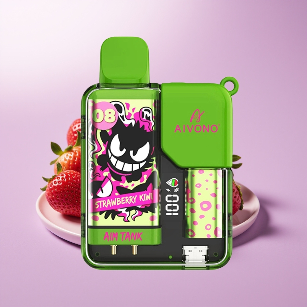 Aivono AIM-TANK 9500 Puffs Vape Desechable Fresa Kiwi 18ml LCD 650mAh