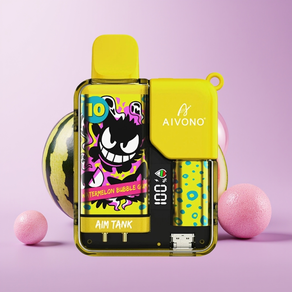 Aivono AIM-TANK 9500 Puffs Vape Disposable Sabor Sandía Chicle 18ml LCD 650mAh