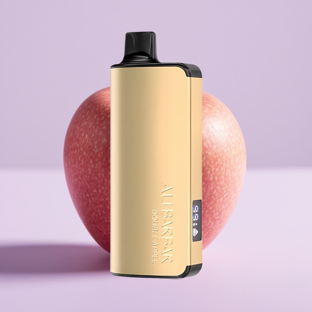 Alibarbar Ingot 9000 Puffs Vape Desechable Doble Manzana – 22ml, 9000 Caladas, Pantalla LED