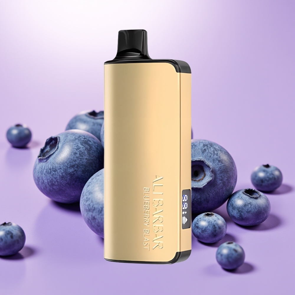 Alibarbar Ingot 9000 Puffs Vape Desechable Explosión de Arándanos – 22ml, 2350mAh, LED