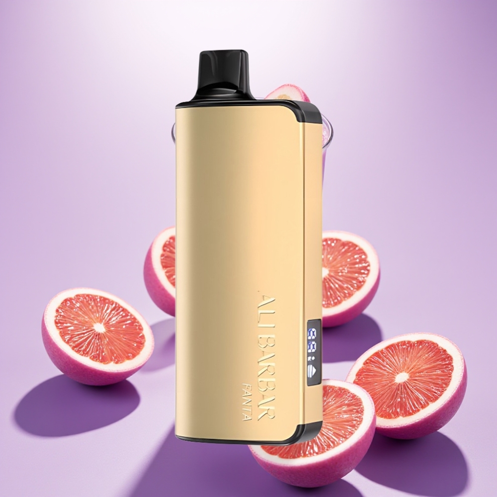 Alibarbar Ingot 9000 Puffs Vape Desechable Sabor Fanta – 22ml, 2350mAh, Pantalla LED