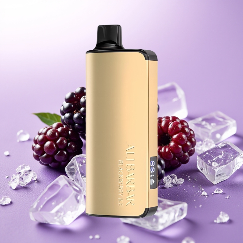 Alibarbar Ingot 9000 Puffs Vape Desechable Zarzamora Helada – 22ml, 2350mAh, Pantalla LED