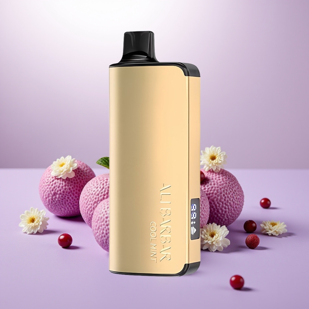 Alibarbar Ingot 9000 Puffs Vape Menta Refrescante con Pantalla LED y 22ml de E-líquido