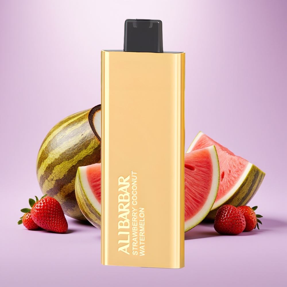Alibarbar Pandora 7000 Puffs Vape Desechable Fresa Coco Sandía – 17 ml, 1.0 Ω, 70 g