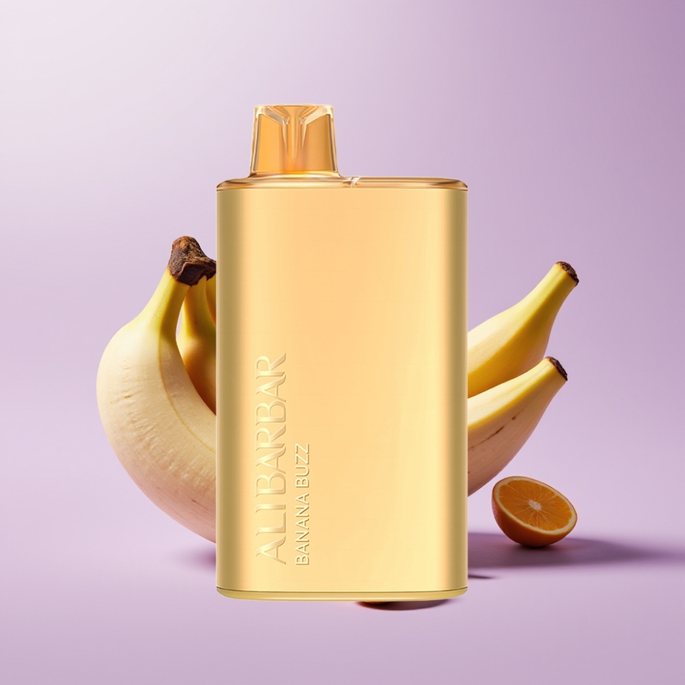 Alibarbar Rich 8000 Puffs Desechable Banana Buzz - 20ml, 2000mAh, 1.1 Ohm
