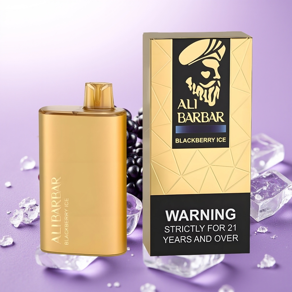 Alibarbar Rich 8000 Puffs Desechable Vape Zarzamora Helada con 20ml y Batería 2000mAh