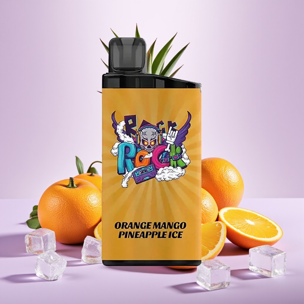 IGET Bar 3500 Puffs Vape Desechable Naranja Mango Piña Hielo - 1400 mAh, Malla 1.2 Ohm