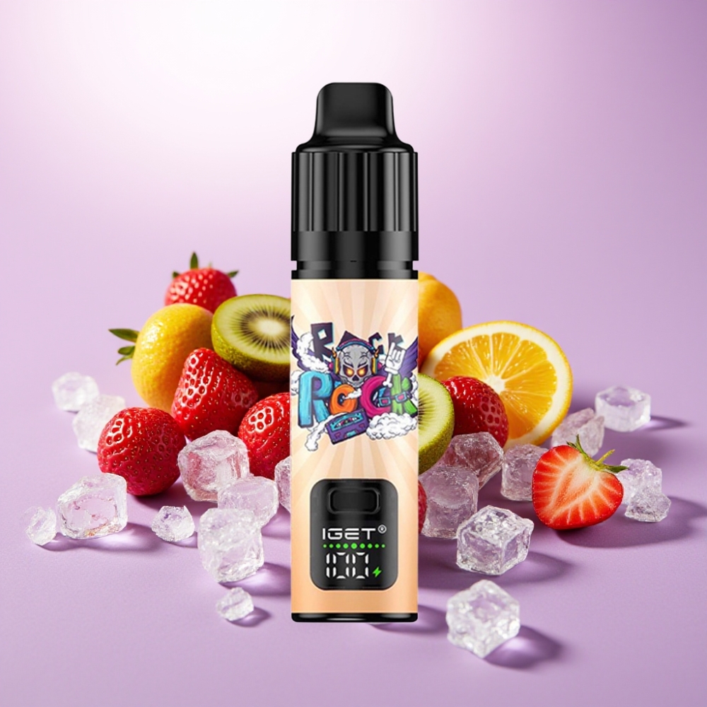 IGET BAR PLUS S3 POD 10000 Caladas Vape Desechable Fresa Kiwi Hielo 18ml 5% Nicotina