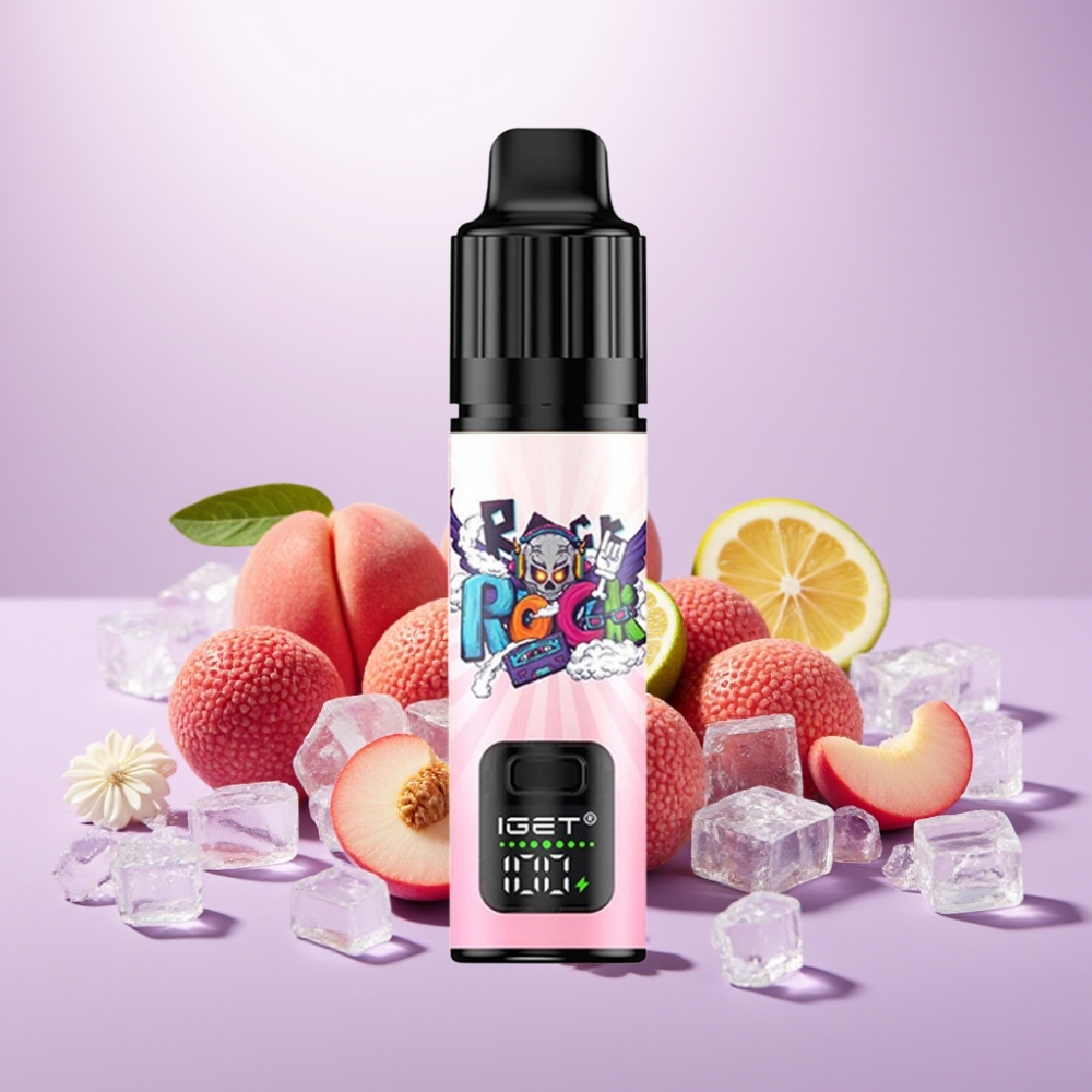 IGET BAR PLUS S3 POD 10000 Caladas Vape Desechable Melocotón Lychee Lima Hielo 18ml 5% Nicotina